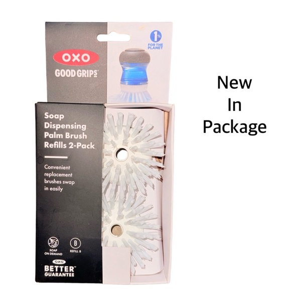 OXO Soap Dispensing Palm Brush Refills 2-Pack - Picture 1 of 7
